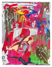 Load image into Gallery viewer, The Gathering of Spirits with Two Hummingbirds by Bai, African-American Abstract Painter