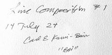 Load image into Gallery viewer, Live Composition 1 by Carl Karni Bain (Bai), Painting on Paper