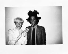 Load image into Gallery viewer, Warhol and Basquiat by Christopher Makos, Black and White Photographic Portrait of Contemporary Artists
