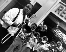 Load image into Gallery viewer, Jazz City by Roberta Fineberg, Black-and-White Street Photography New York