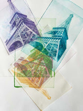 Load image into Gallery viewer, Eiffel Tower I by Roberta Fineberg, Paris, Art Monoprint