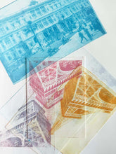 Load image into Gallery viewer, Rome, Italy - Paris, France by Roberta Fineberg, Art Monoprint