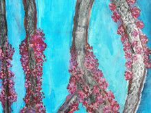 Load image into Gallery viewer, Cherry Blossoms by a.muse, Contemporary Painting of Trees, Framed