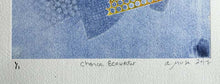 Load image into Gallery viewer, Chance Encounter by a.muse, Blue Abstract Art and Design Work on Paper