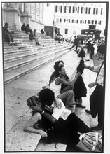 Load image into Gallery viewer, Couple, Rome, Italy, Black-and-White Street Photography 2000 by Leonard Freed