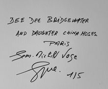 Load image into Gallery viewer, Dee Dee Bridgewater and Daughter China Moses by Jean-Michel (JM) Voge, Black-and-White Photo Paris 1980s