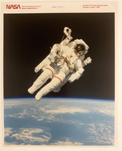 Load image into Gallery viewer, NASA Astronaut Bruce McCandless Untethered Spacewalk 1980s, Color Photo on Kodak paper
