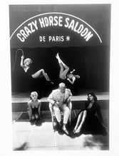 Load image into Gallery viewer, Crazy Horse Saloon Owner in Paris, France by Burt Glinn, Black-and-White Photo of Night Life in Paris 1950s
