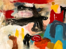 Load image into Gallery viewer, Waiting For A Better Day by Bai, African-American Artist, Large Abstract Painting, Framed