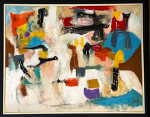 Load image into Gallery viewer, Waiting For A Better Day by Bai, African-American Artist, Large Abstract Painting, Framed