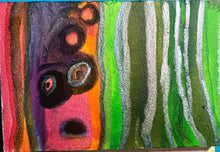 Load image into Gallery viewer, Down by the River by a.muse, Watercolor Collage Art on Paper