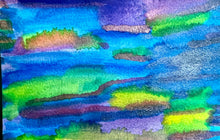 Load image into Gallery viewer, Down by the River by a.muse, Watercolor Collage Art on Paper