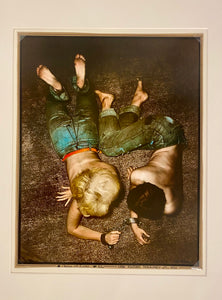 Chains of Love by Jan Saudek, Gelatin Silver Print, Hand-Tinted, Signed 1980s