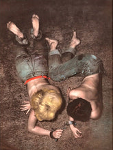 Load image into Gallery viewer, Chains of Love by Jan Saudek, Gelatin Silver Print, Hand-Tinted, Signed 1980s.
