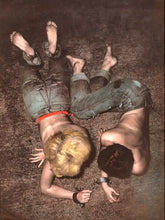 Load image into Gallery viewer, Chains of Love by Jan Saudek, Gelatin Silver Print, Hand-Tinted, Signed 1980s.