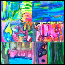 Load image into Gallery viewer, Down by the River by a.muse, Watercolor Collage, Art on Paper