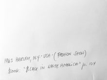 Load image into Gallery viewer, Fashion Show, New York by Leonard Freed, Black-and-White Photography of African Americans 1960s