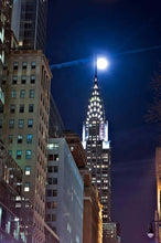 Load image into Gallery viewer, Full Moon by Roberta Fineberg, Chrysler Building, New York City, Contemporary Night Photography