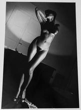Load image into Gallery viewer, Jenny in My Apartment by Helmut Newton,  Vintage Black-and-White  Photograph of a Nude in Paris