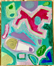 Load image into Gallery viewer, Bow-Wow by a.muse, Acrylic Contemporary Painting, Framed