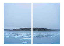 Load image into Gallery viewer, Mist and Ice by Jean-Michel Voge, Greenland, Oversized Landscape Photograph on Climate Change