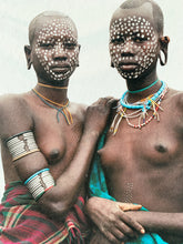 Load image into Gallery viewer, Nomad Princesses by Jean-Michel Voge, Tribal Women from the Omo Valley Ethiopia, Africa 1990s