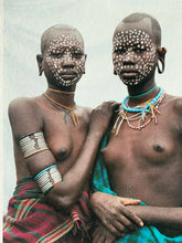 Load image into Gallery viewer, Nomad Princesses by Jean-Michel Voge, Tribal Women from the Omo Valley Ethiopia, Africa 1990s