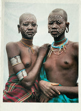 Load image into Gallery viewer, Nomad Princessesby Jean-Michel Voge, Tribal Women from the Omo Valley Ethiopia, Africa 1990s