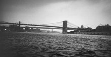 Load image into Gallery viewer, Manhattan Bridges by Roberta Fineberg, Black-and-White Photography of New York City Waterfront