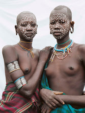 Load image into Gallery viewer, Nomad Princesses by Jean-Michel Voge, Tribal Women from the Omo Valley Ethiopia, Africa 1990s