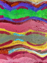Load image into Gallery viewer, Colorful layered sand art with wavy patterns