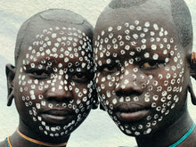 Load image into Gallery viewer, Painted Faces by Jean-Michel Voge, Photograph of Tribal Women Ethiopia, Africa 1990s