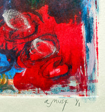 Load image into Gallery viewer, Roses by a.muse, One-of-a-Kind Abstract Art on Paper