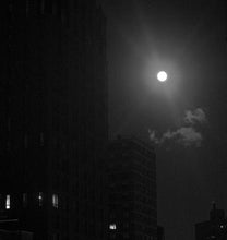 Load image into Gallery viewer, Snow Moon and Cloud, New York City by Roberta Fineberg, Night Photography