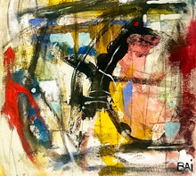 Load image into Gallery viewer, Tomorrow Will Always Come by Bai, African-American artist, Abstract Painting, Framed