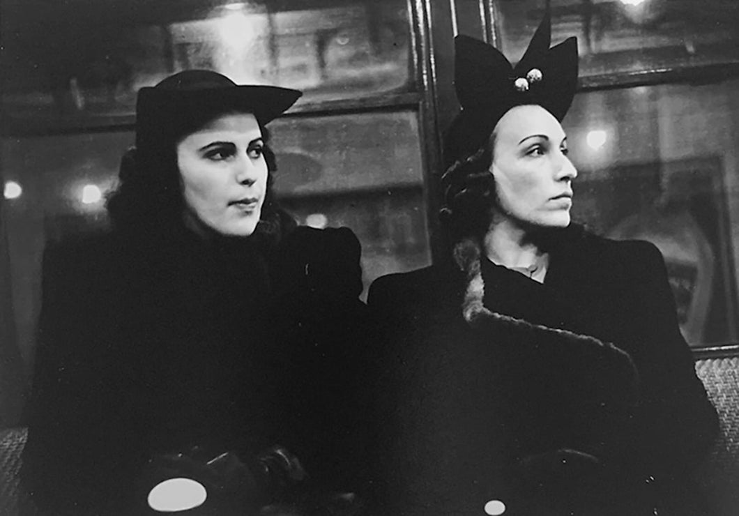 Two Women on the Subway by Walker Evans, Black-and-White Street Photography New York City, 1938-1941