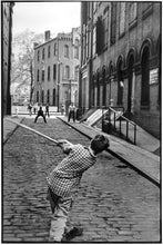 Load image into Gallery viewer, Stickball, Little Italy by Leonard Freed, Black-and-White Street Photography New York City 1950s