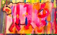 Load image into Gallery viewer, Down by the River by a.muse, Watercolor Collage Art on Paper