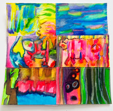 Load image into Gallery viewer, Down by the River by a.muse, Watercolor Collage Art on Paper