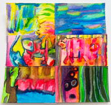 Load image into Gallery viewer, Down by the River by a.muse, Watercolor Collage Art on Paper