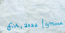 Load image into Gallery viewer, Fish by a.muse, Mixed-Media Art on Washi Paper