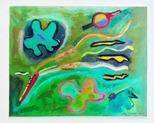 Load image into Gallery viewer, Positively Blooming by a.muse, Acrylic on Canvas