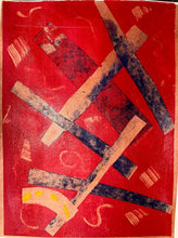 Load image into Gallery viewer, Criss-Cross by a.muse, One-of-a-Kind Abstract Art on Paper