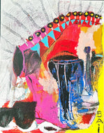 Chief Long Face, 2023 by Bai,  Contemporary African-American Painter