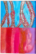 Cherry Blossoms by a.muse, Contemporary Painting of Trees, Framed