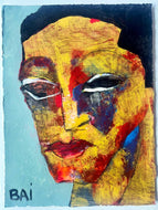 Ornette, 2024 by Bai, Colorful Figurative Painting on Paper
