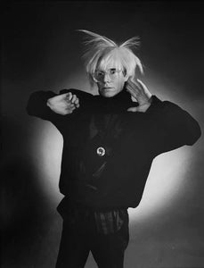 Portrait of Andy Warhol by Christopher Makos, 1986