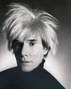 Andy Warhol Portrait Christopher Makos, Black and White Photography of Artist