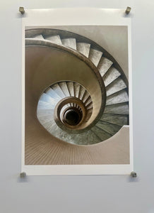 Spiral Staircase by Roberta Fineberg, Color Photography in Rome, Italy