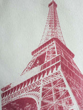 Load image into Gallery viewer, Eiffel Tower II by Roberta Fineberg, Paris, Pink Art and Design Print
